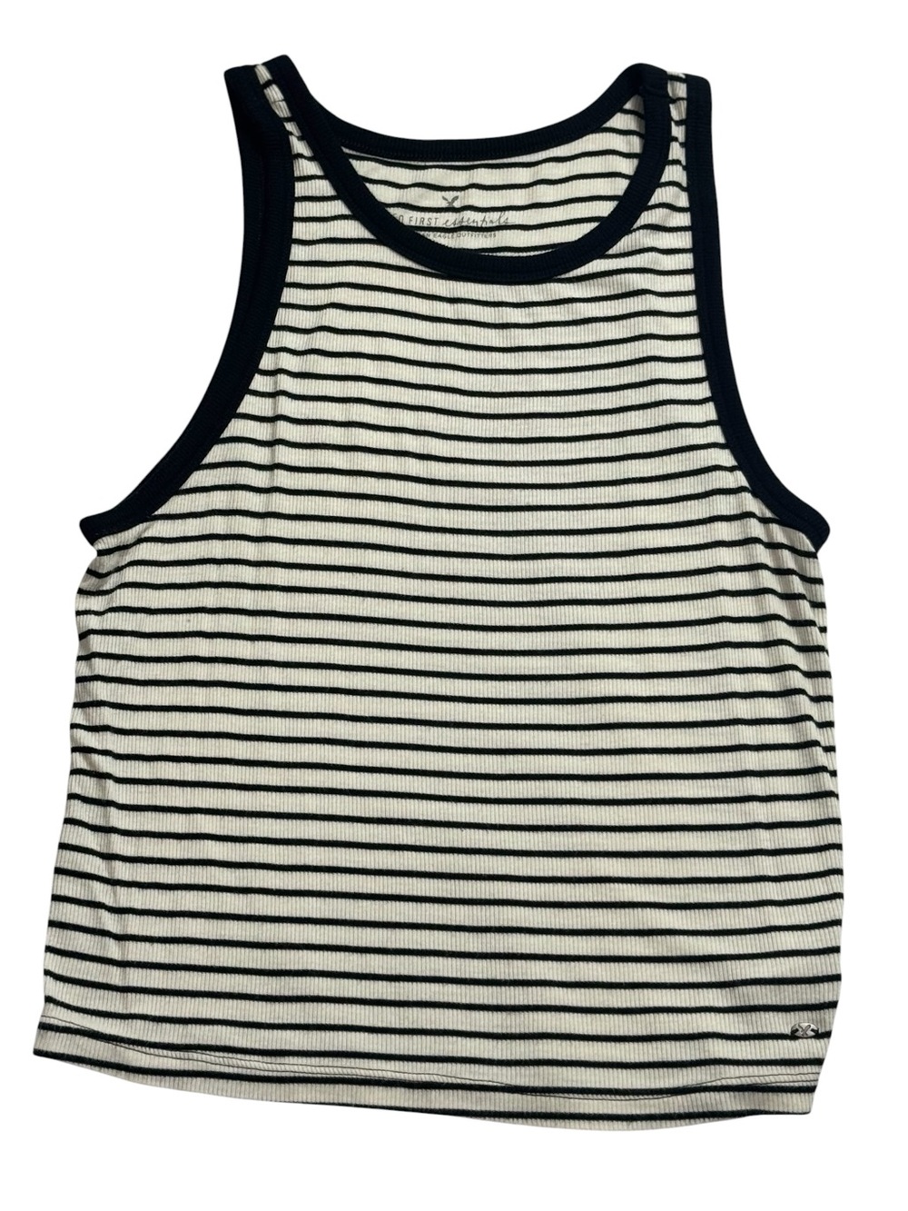 AE Soft & Sexy Striped Ribbed Crop Tank – Women’s Size Small